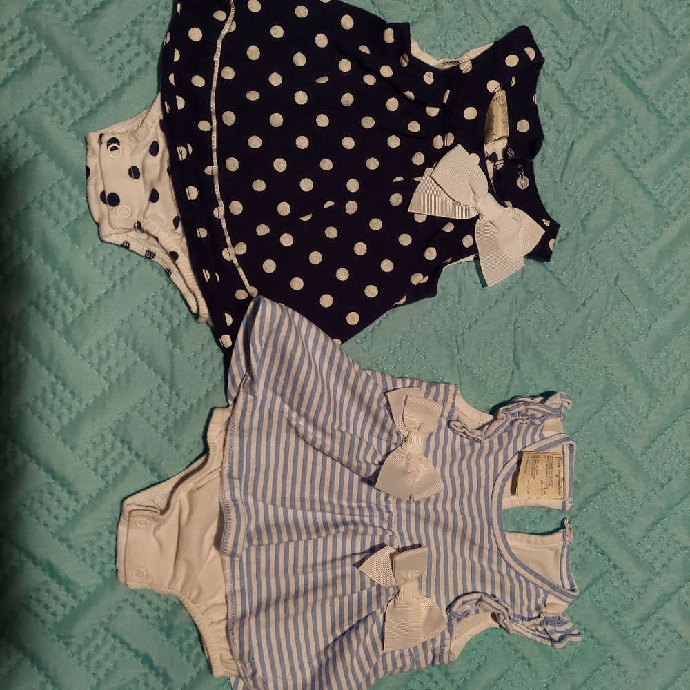 2 One Piece Sets(0-3months)